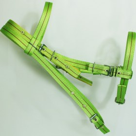 تصویر کله گیر و دسته جلو برزنتی - سبز ا nylon bridle nylon bridle