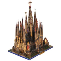 تصویر پازل فلزی سه بعدی Sagrada Familia 