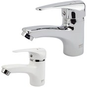 تصویر شیر روشویی کسری مدل کارون رنگ سفید 