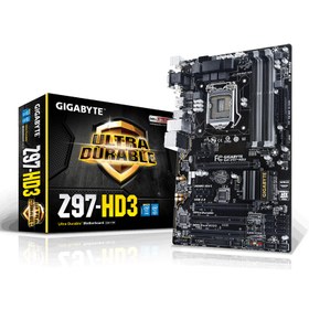 تصویر مادربرد MB GIGABYTE Z97-HD3 STOCK MOTHERBOARD GIGABYTE Z97-HD3 STOCK