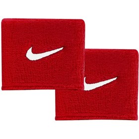 تصویر هد بند و مچ بند زنانه قرمز برند nike N.NN.04.601 Havlu Kol Bandı - Unisex Swoosh Wristbands