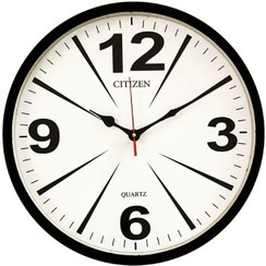 تصویر ساعت دیواری سیتیزن طرح خطی ( عمده ) سایز 42 