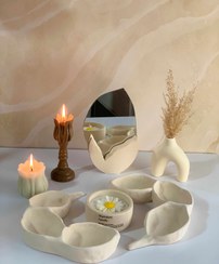 تصویر هفت سین کامل اقتصادی با شمع ها 