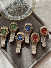 تصویر ساعت مچی فول نگین رولکس مدل Rolex Day_Date 4233A 