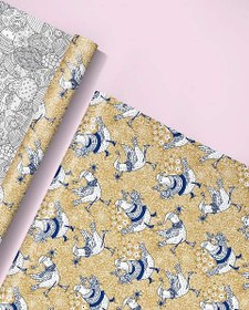 تصویر 3 برگ کاغذ کادو گلاسه – 16330 