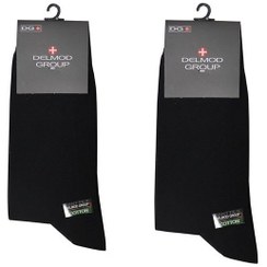 تصویر جوراب کلاسیک مردانه دلمد پک دو عددی 