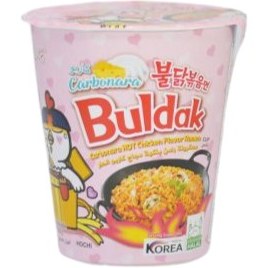 تصویر نودل ليوانی کره ای ساميانگ بلداک پنيری 80 گرم SAMYANG مدل Buldak Carbonara Samyang Hot Chicken Ramen Carbonara Flavor Cup 80gr