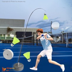 تصویر ست تمرین بدمینتون یک نفره Single Badminton Trainer