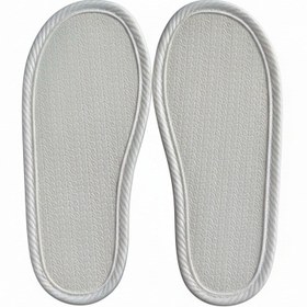 تصویر دمپایی حوله ای طوسی 