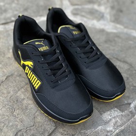 تصویر کتانی سایز بزرگ PUMA مشکی کد 15675 PUMA black large size sneakers code 1567