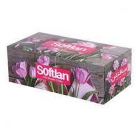 تصویر دستمال کاغذی 300 برگ سری پرنیانSoftlan 