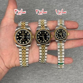 تصویر خرید قسطی | ساعت رولکس زنانه دو رنگ دیت جاست سایز 2 DatejustGS4413b 