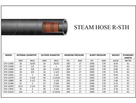 تصویر 1″ شیلنگ استیم سیم دار (بخار) 