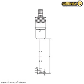 تصویر میکرومتر سه فک آکاد 20-16 میلی متر داخل سنج مدل 01-005-362 