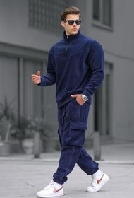 تصویر یقه آبی Zipper Collar Polar Tracksuit مدمکس Madmext 