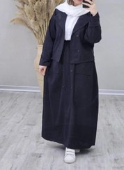 تصویر ست کت و دامن زنانه شیکوجذاب لینن با کیفیت 