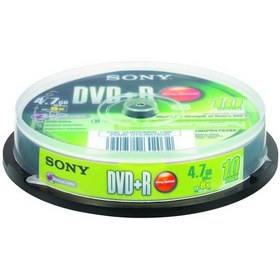 تصویر پک 10 تایی دی وی دی سونی مدل 10DPR47 ا SONY 10DPR47 DVD+R Pack of 10 SONY 10DPR47 DVD+R Pack of 10
