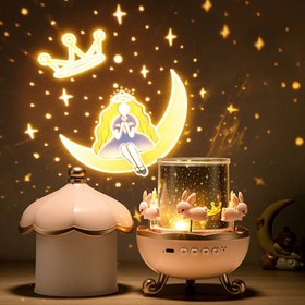 تصویر پرژکتور چرخشی موزیکال بلوتوث دار پرنس 