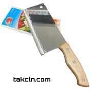 تصویر ساطور آشپزخانه دسته چوبی feng & feng ZM027 