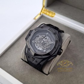 تصویر ساعت هابلوت کهکشانی پشت شیشه ای hublot ht159 