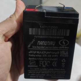 تصویر باتری یو پی اس 6 ولت 4.5 آمپر صبا باتری Saba Battery 6V 4.5Ah VRLA Battery