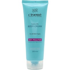 تصویر کرم بدن سینره ضد آلودگی هوا مناسب انواع پوست 250 میل Cinere Cream Hydra Silk Body 250ml