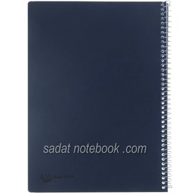 تصویر دفتر مشق 100 برگ سادات طلقی سایز 24×17 استاندارد کد G-310( 100برگ کاغذ) 