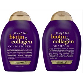تصویر شامپو بیوتین و کلاژن او جی ایکس OGX ا OGX Thick & Full Biotin & Collagen Shampoo 385m OGX Thick & Full Biotin & Collagen Shampoo 385m