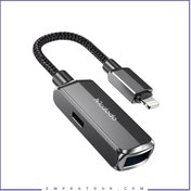 تصویر مبدل لایتنینگ به USB مک دودو مدل CA-2690 طول ۰.۱۴ متر 