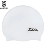 تصویر کلاه شنا سیلیکونی زاگز 465024 | ارنا اسپورتر - سفید Zoggs Silicone Swimming Cap 465024 | Arena Sporter