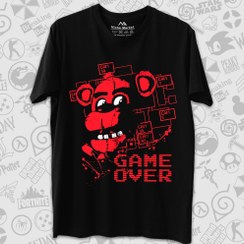 تصویر تیشرت FNAF طرح Game Over Red Freddy 