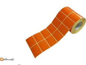 تصویر برچسب پرینتر لیبل زن نارنجی 34x51 میلیمتر (500 عددی) ا 500Labael Printer Sticker 500Labael Printer Sticker