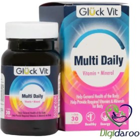 تصویر قرص روکش دار مولتی دیلی گلوک ویت 30 عدد ا Gluck vit multi Daily 30 tablets Gluck vit multi Daily 30 tablets