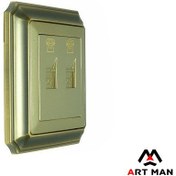 تصویر پریز تلفن دوبل برایتون سری آنتیک 