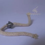 تصویر فیتیله شمع با سری فلزی 