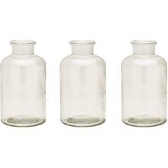 تصویر بطری دکوری مدل شیشه ای کد Ma3 بسته 3 عددی 