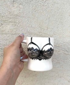 تصویر ماگ سوتین مشکی 