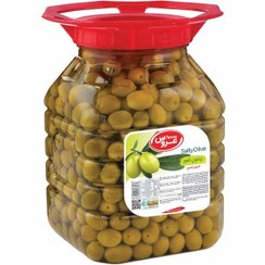 تصویر زیتون شور باهسته بادامی متوسط پت 10 کیلوگرمی (وزن خالص6/5 کیلوگرم) 