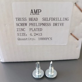 تصویر پیچ سر مته واشر دار برند AMP 