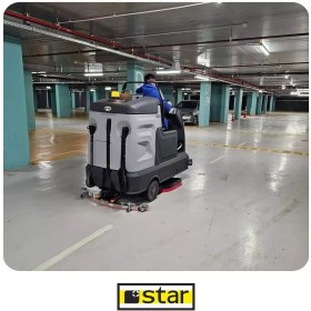 تصویر زمین شوی صنعتی اسکرابر سرنشین دار STAR RO36 