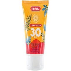 تصویر کرم ضد آفتاب بی رنگ ببک مدل SPF30 مناسب انواع پوست حجم 50 میلی لیتر 