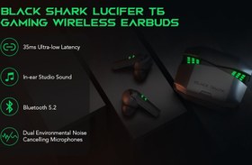 تصویر هندزفری بلوتوثی بلک شارک مدل Black Shark Lucifer T6 ( کالا پلمپ نمیباشد ) Black Shark Lucifer T6