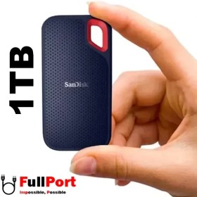 تصویر هارد اس اس دی اکسترنال سن دیسک مدل SDSSDE61-1T00-G25 Extreme Portable ظرفیت ۱ ترابایت SanDisk Extreme Portable SSD V2 1TB SDSSDE61-1T00-G25