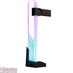 تصویر براکت نصب عمودی کارت گرافیک کولر مستر ARGB Cooler Master ARGB GPU SUPPORT BRACKET