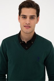 تصویر بافت و پلیور مردانه یو اس پلو اورجینال سبز U.S. Polo Assn. G081GL0TK.000.1080063 