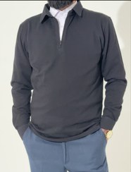 تصویر نیم زیپ مشکی آرمان 