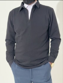 تصویر نیم زیپ مشکی آرمان 