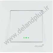 تصویر کلید تک پل دلند مدل آسا پلکسی سفید 