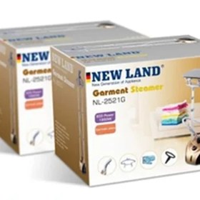 تصویر اتو ایستاده مشکی طلایی نیولند مدل NL-2521G (Garment Steamer) NEW LAND Model NL-2521G