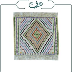 تصویر گلیم دستباف تمام ابریشم 